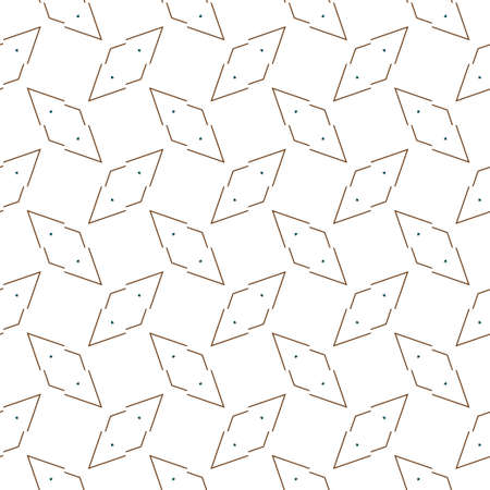 Geometric ornamental vector pattern. Seamless design texture.のイラスト素材