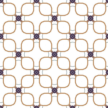 Seamless vector pattern in geometric ornamental styleのイラスト素材