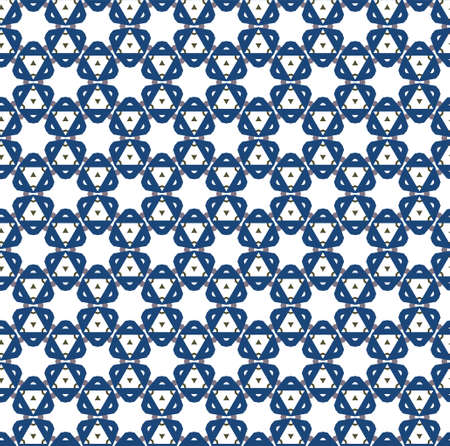 Seamless vector pattern in geometric ornamental styleのイラスト素材