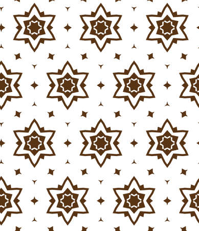 Seamless vector pattern in geometric ornamental styleのイラスト素材
