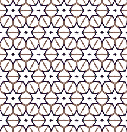 Seamless geometric ornamental vector pattern. Abstract backgroundのイラスト素材