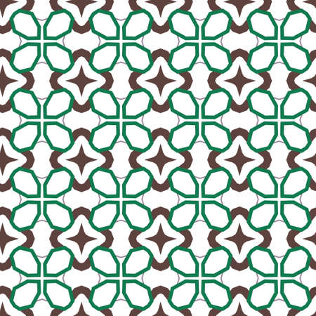 Geometric ornamental vector pattern. Seamless design texture.のイラスト素材