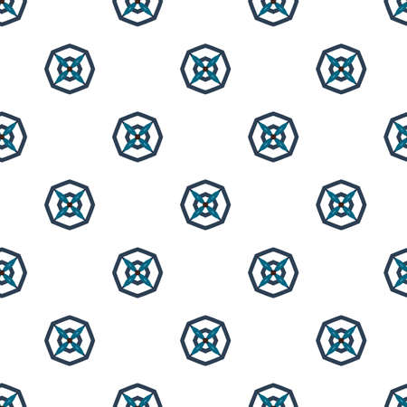 Seamless geometric ornamental vector pattern. Abstract backgroundのイラスト素材