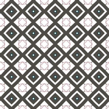 Seamless geometric ornamental vector pattern. Abstract backgroundのイラスト素材