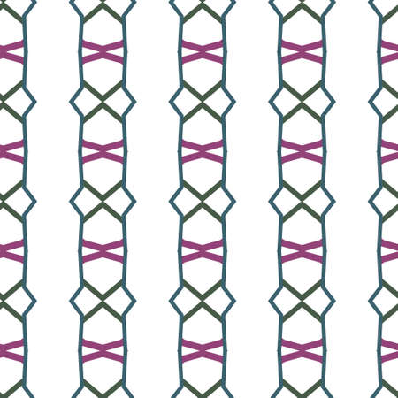 Seamless vector pattern in geometric ornamental style