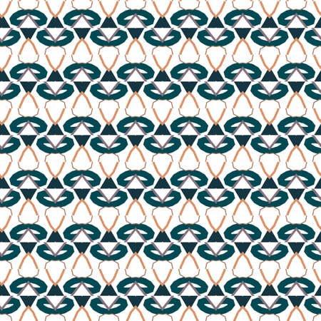 Seamless geometric ornamental vector pattern. Abstract backgroundのイラスト素材