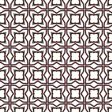 Seamless vector pattern in geometric ornamental styleのイラスト素材