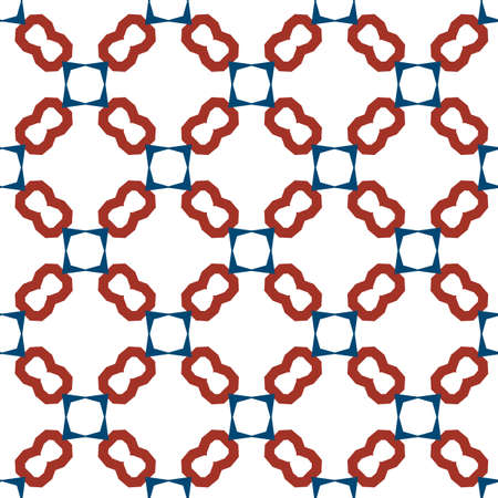 Seamless vector pattern in geometric ornamental style