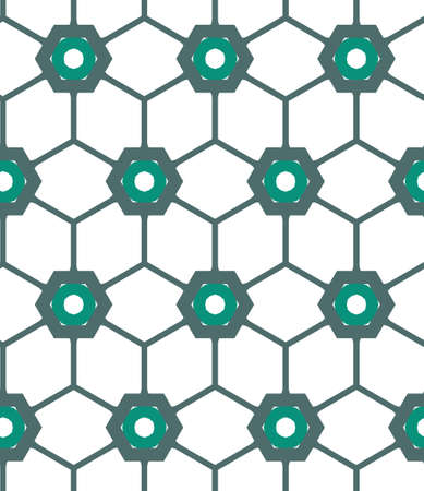 Seamless vector pattern in geometric ornamental styleのイラスト素材