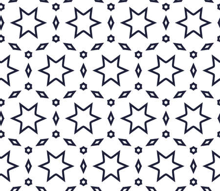 Seamless geometric ornamental vector pattern. Abstract backgroundのイラスト素材