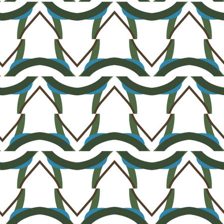 Seamless vector pattern in geometric ornamental styleのイラスト素材