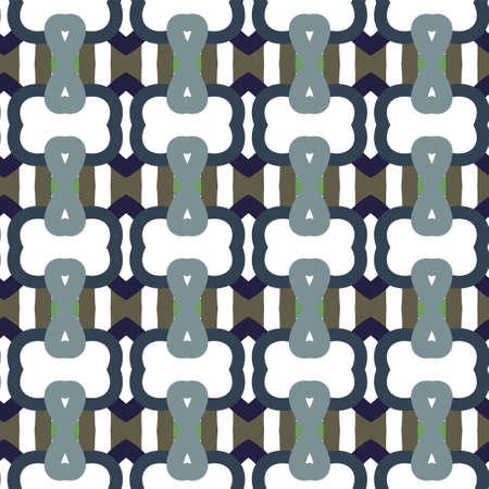 Seamless vector pattern in geometric ornamental style