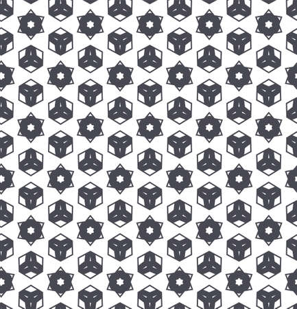 Seamless vector pattern in geometric ornamental styleのイラスト素材