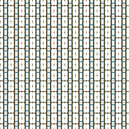 Seamless vector pattern in geometric ornamental styleのイラスト素材