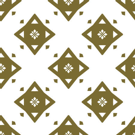 Seamless geometric ornamental vector pattern. Abstract backgroundのイラスト素材