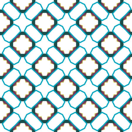 Geometric ornamental vector pattern. Seamless design texture.のイラスト素材