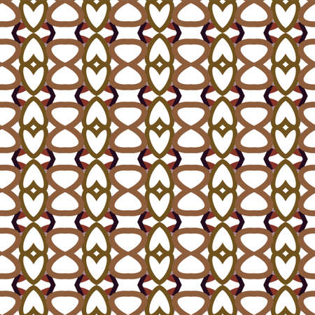 Seamless vector pattern in geometric ornamental styleのイラスト素材