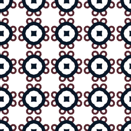 Seamless vector pattern in geometric ornamental style