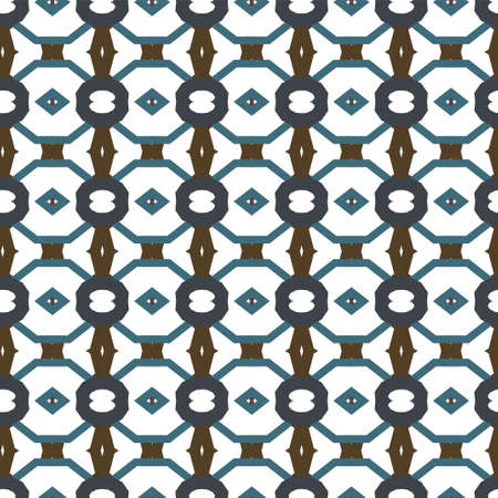 Seamless geometric ornamental vector pattern. Abstract backgroundのイラスト素材