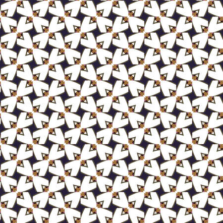 Seamless vector pattern in geometric ornamental styleのイラスト素材