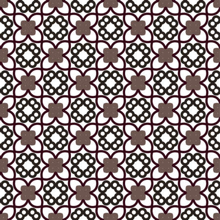 Seamless vector pattern in geometric ornamental styleのイラスト素材
