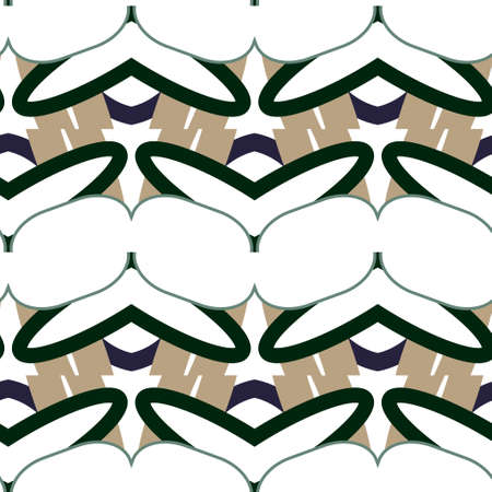 Seamless geometric ornamental vector pattern. Abstract backgroundのイラスト素材