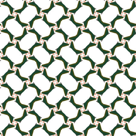 Seamless geometric ornamental vector pattern. Abstract backgroundのイラスト素材