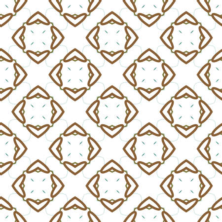 Seamless vector pattern in geometric ornamental styleのイラスト素材