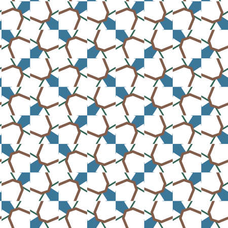 Geometric ornamental vector pattern. Seamless design texture.のイラスト素材