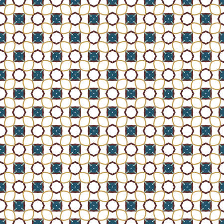 Seamless vector pattern in geometric ornamental styleのイラスト素材