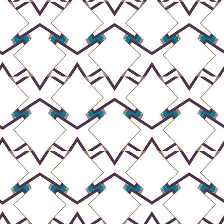 Geometric ornamental vector pattern. Seamless design texture.のイラスト素材