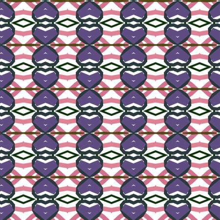 Seamless vector pattern in geometric ornamental style