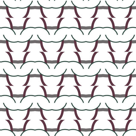 Geometric ornamental vector pattern. Seamless design texture.のイラスト素材