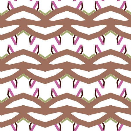 Geometric ornamental vector pattern. Seamless design texture.のイラスト素材