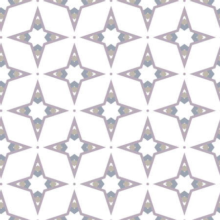 Seamless vector pattern in geometric ornamental style