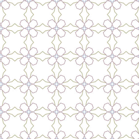 Seamless vector pattern in geometric ornamental styleのイラスト素材