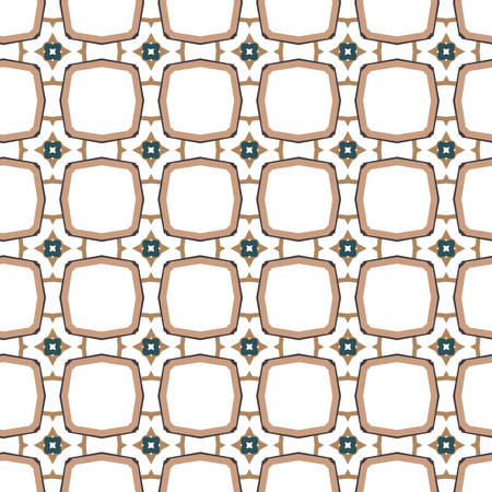 Seamless vector pattern in geometric ornamental style