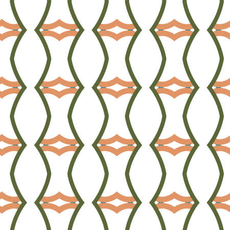 Seamless vector pattern in geometric ornamental styleのイラスト素材