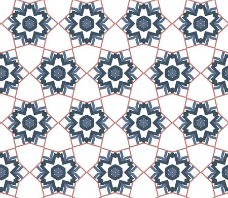 Seamless vector pattern in geometric ornamental style