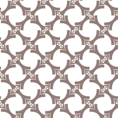 Seamless vector pattern in geometric ornamental style