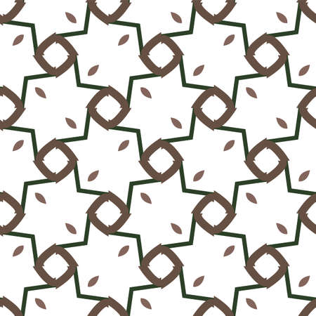 Seamless vector pattern in geometric ornamental styleのイラスト素材