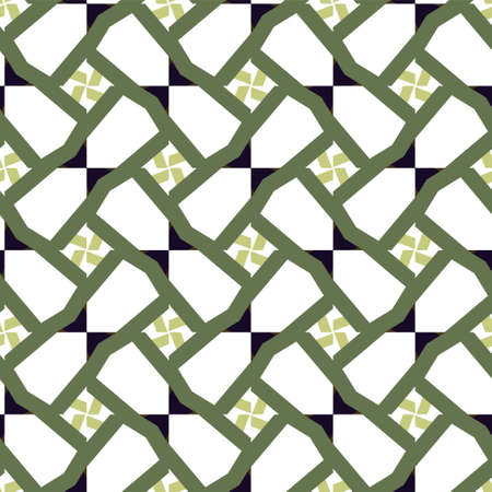 Geometric ornamental vector pattern. Seamless design texture.のイラスト素材