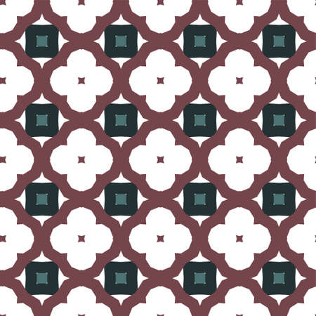Seamless vector pattern in geometric ornamental style