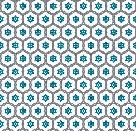 Seamless vector pattern in geometric ornamental styleのイラスト素材