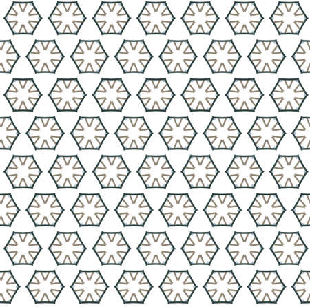 Seamless vector pattern in geometric ornamental style