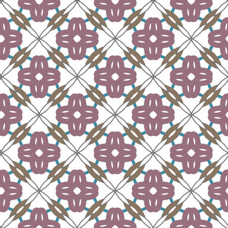 Seamless vector pattern in geometric ornamental styleのイラスト素材