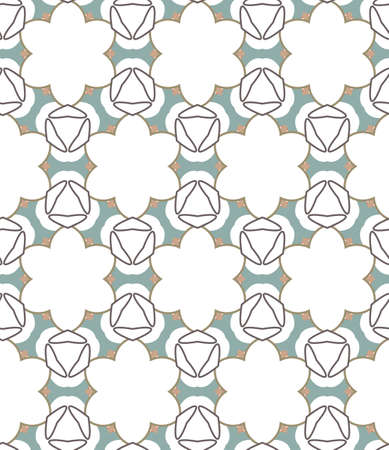 Seamless vector pattern. Background texture in geometric ornamental style.