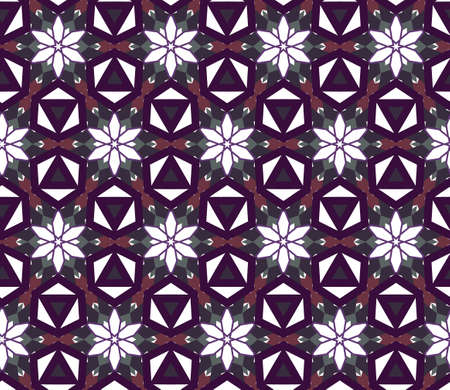 Seamless vector pattern. Background texture in geometric ornamental style.