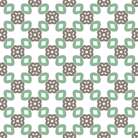 Geometric ornamental vector pattern. Seamless design texture.のイラスト素材