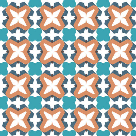 Seamless geometric ornamental vector pattern. Abstract backgroundのイラスト素材
